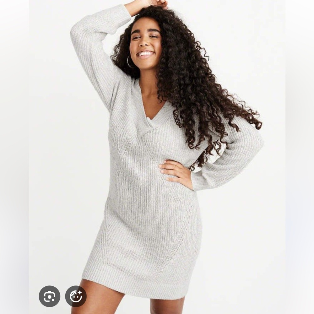 Abercrombie and Fitch Ribbed Knit Sweater Dress